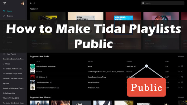tidal public playlists