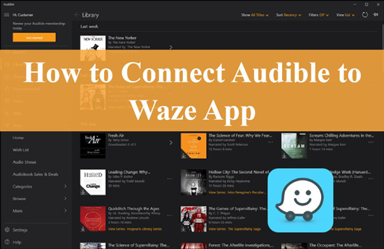 audible and waze
