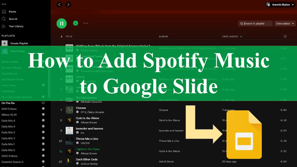 embed spotify in google slides