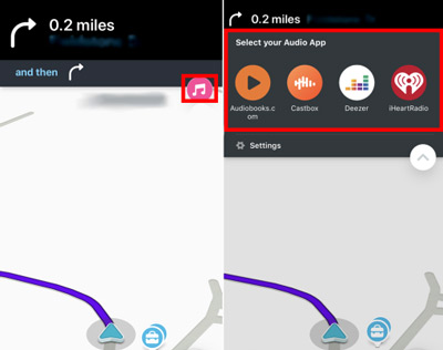 use waze audible integration