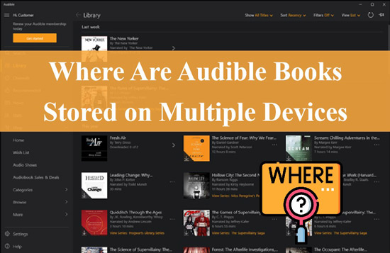 where are audible books stored