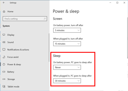use sleep timer on tidal windows