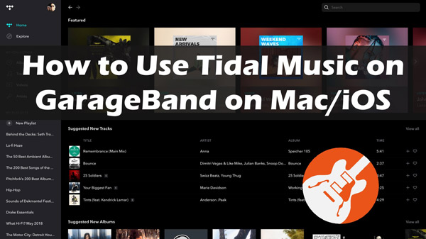 add tidal music to garageband