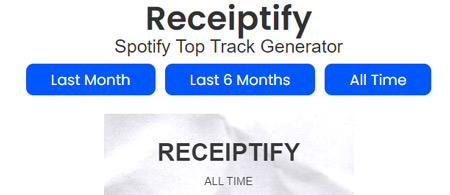 spotify monthly receipt