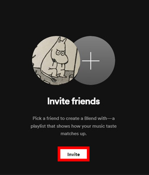 invite friends to create a blend