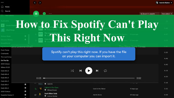 How to Fix Spotify Can't Play This Right Now