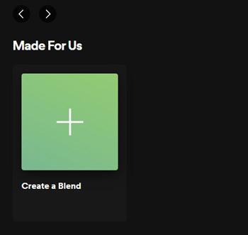 create a blend on spotify