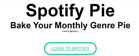 go to spotify pie chart website