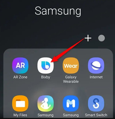 open the bixby app