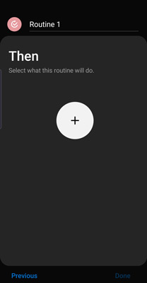 add the action for bixby routines
