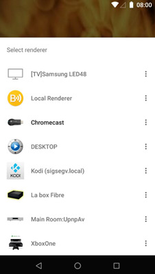 select a renderer on bubbleupnp