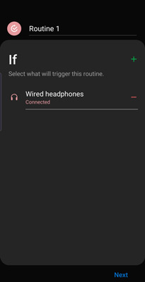 create a bixby routine
