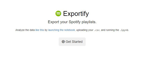 exportify web