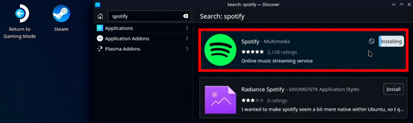 how to install spotify on steam deck