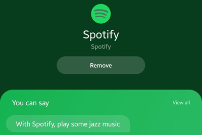 disconnect bixby and spotify
