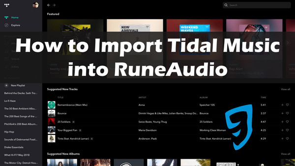 runeaudio tidal
