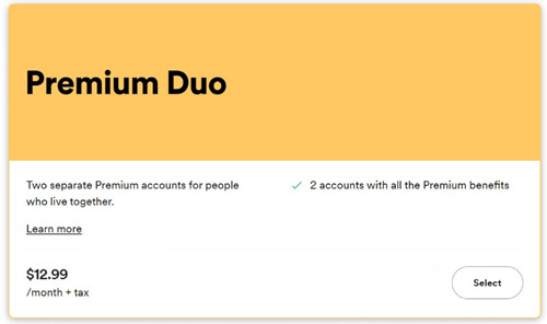 how to upgrade spotify to duo