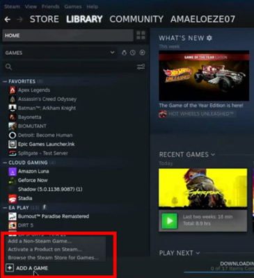 add spotify as non steam game
