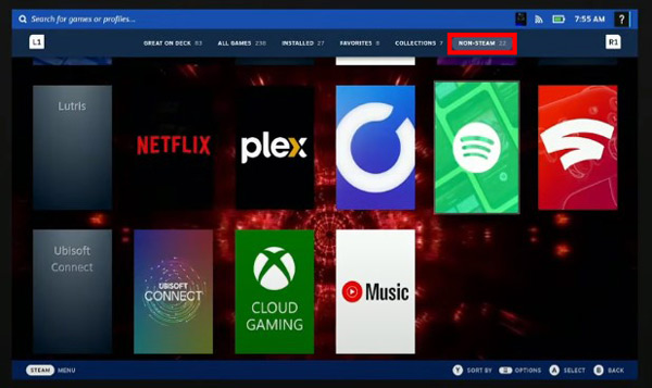 check spotify on steam deck