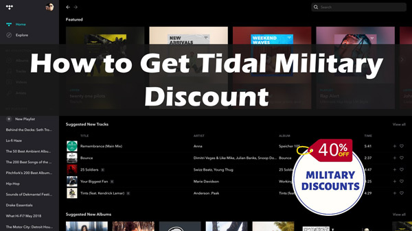 tidal military discount