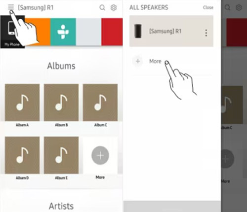 add samsung soundbar on multiroom app