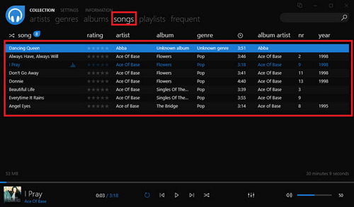 add and play spotify on dopamine music player