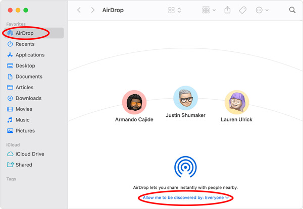 enable airdrop on mac