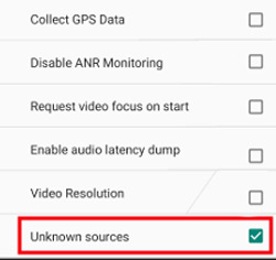 enable unknown sources on android auto app