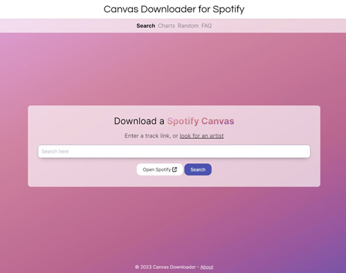open canvas downloader for spotify online