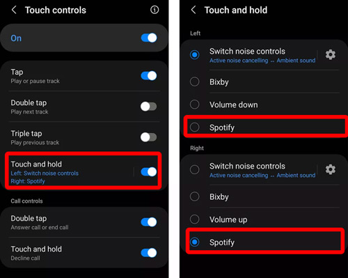 how to connect galaxy buds to spotify
