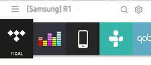 connect tidal samsung soundbar via multiroom app
