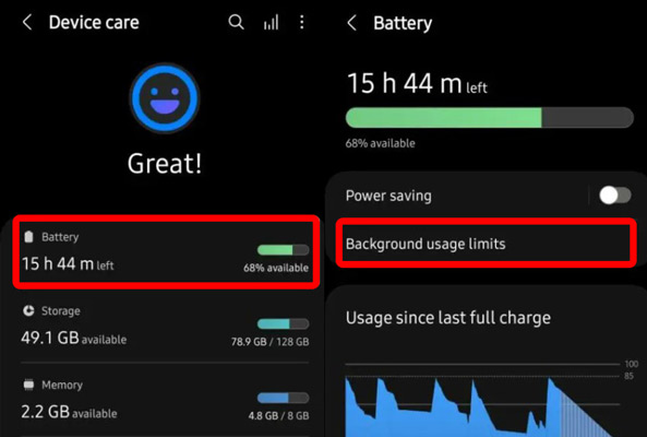 open background usage limits