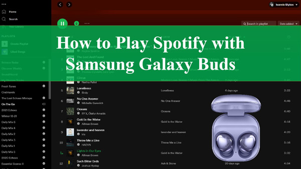 galaxy buds spotify