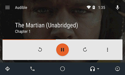 play audible on android auto without phone