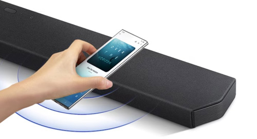 tap samsung soundbar with phone