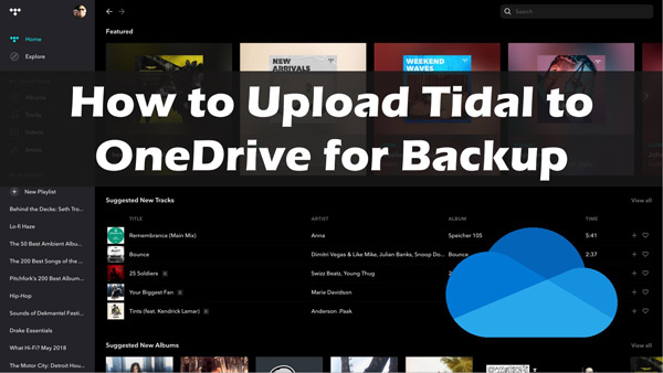 upload tidal to onedrive