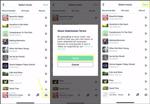 how to add music to magisto from spotify