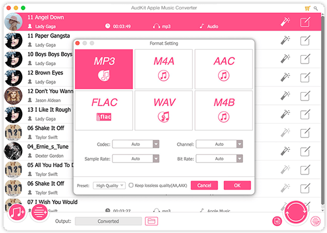 reset apple music audio output for fire tv