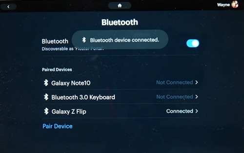 play spotify on facebook portal via bluetooth