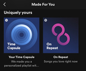 on repeat spotify playlist in made for you
