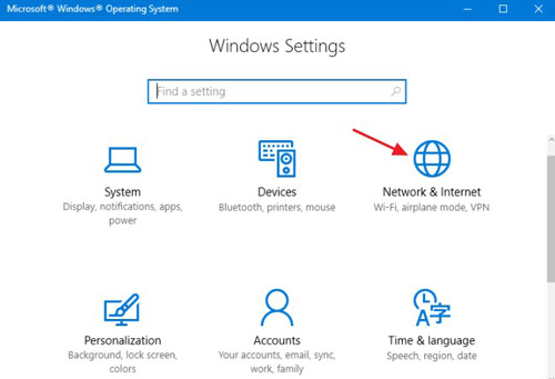network and internet on windows