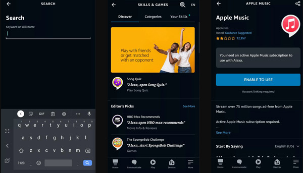 how to enable apple music on fire tv with alexa