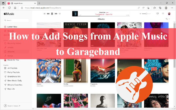 apple music to garageband