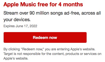 target free apple music partner