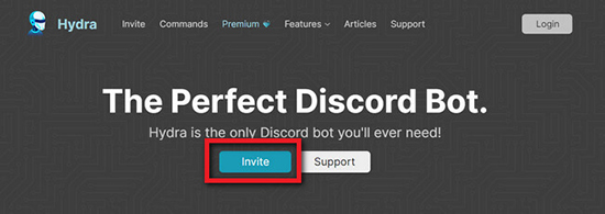 add hydra bot to discord