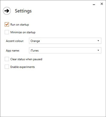 itunesrichpresence settings