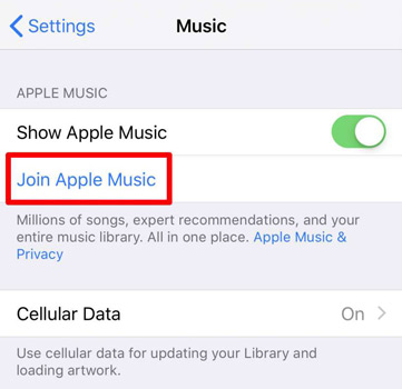 join apple music iphone