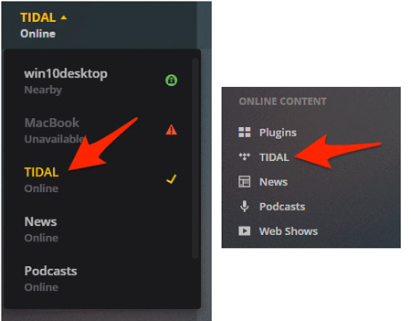 add tidal music to xbox one via plex