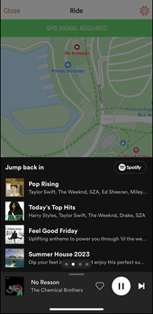 listen to spotify on strava