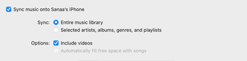 sync the converted music to iphone